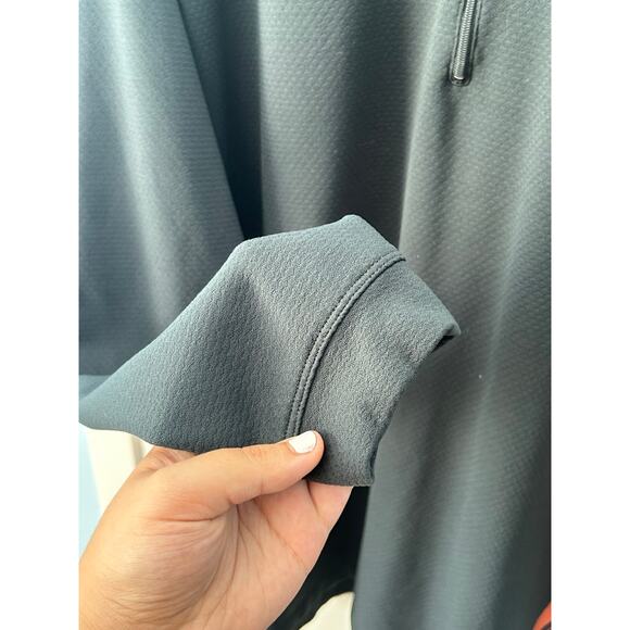 Nike Golf Pullover XL Gray Quarter Zip Athleisure Workout Coach Dry Fit Gym - Picture 3 of 8